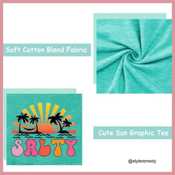 Cotton Blend Sleeveless Graphic Tank Dress Casual Summer Beach - Picture 4 of 7